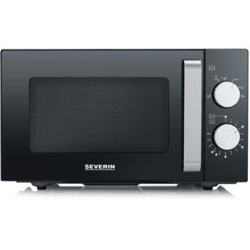 Severin Микроволновая печь 7761-000, 1000 W, 20 л, механическое управление, черный цвет, с подсветкой (7761-000)