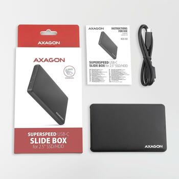 Axagon HDD корпус EE25-SLC USB 3.2 Gen 1, 2.5