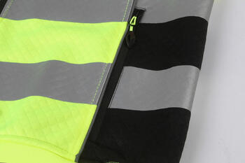 Pesso Hi-vis jaka ar kapuci FL05G-3XL, CL2, 3XL, dzeltena, 100% poliesters, 155g/m², EN ISO 20471:2013 (FL05G-3XL)