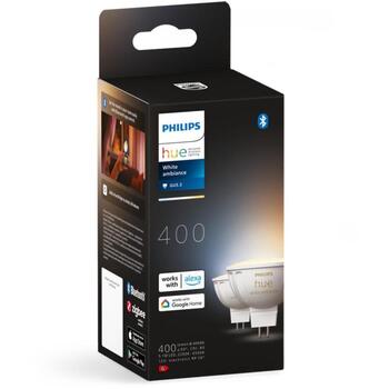 Philips Hue Лампочка WA 12V MR16 8719514491588, 5.1 Вт, GU5.3, 400 лм, 2200-6500 K, 2 шт. (8719514491588)