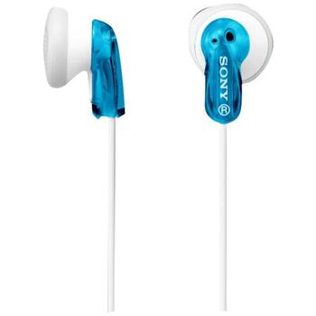 Sony Наушники MDR-E9LP MDRE9LPL.AE, 3.5 мм, 1.2 м, 16 Ом, 104 дБ, неодимовый магнит, внутриканальные, синие (MDRE9LPL.AE)
