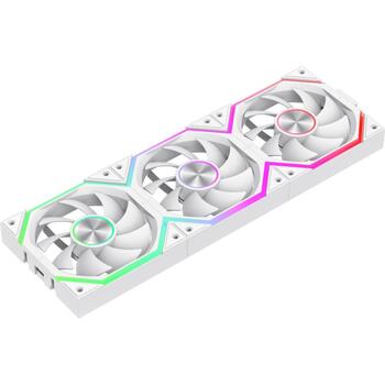 Gamemax Kaste ventilators FN12A-N2 WL-W, 120mm, 58.6cfm, 800-2000rpm, 30.6dBA, Hidrauliska gultņi, 4-pin PWM (FN12A-N2 WL-W)