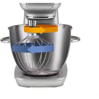 Gorenje MMC1000RLBK миксер с чашей, 1000 Вт, 4.5 л, 7 скоростей, 4 насадки, черный (MMC1000RLBK)