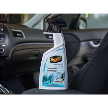 Meguiar's G180724 audumu un paklāju atsvaidzinātājs – smaku likvidētājs, New Car aromāts 709 ml (G180724)