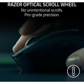 Razer DeathAdder V4 Pro эргономичная игровая мышь RZ01-05330200-R3G1, белая, 57 г, 45000 dpi, 8000 Гц, 6 кнопок, USB, оптическая (RZ01-05330200-R3G1)
