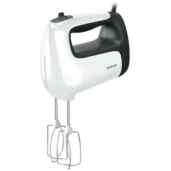 Tefal HT460138 Prep'Mix ручной миксер, 500 Вт, 5 скоростей, турборежим, белый/серый (HT460138)