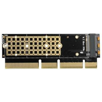 Axagon адаптер PCEM2-1U PCIe NVMe M.2, 90 x 22 x 5 мм, 1 термопрокладка, монтажные материалы, отвертка (PCEM2-1U)