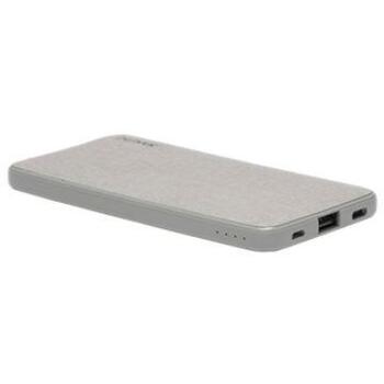 Denver Power Bank PBS-5004 117140000330, 5000 mAh, 5 V, 2 A, 2,1 A, Серый, Прямоугольник, LED индикаторы (117140000330)