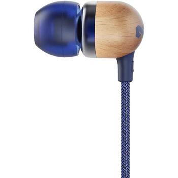 Marley наушники EM-JE041-DNB, 9.2mm, 3.5mm, 0.014kg, микрофон с 1 кнопкой, шумоподавление, 2 размера силиконовых насадок (EM-JE041-DNB)