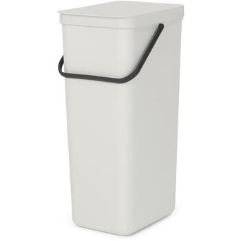 Brabantia Sort & Go мусорное ведро 214424, 40 л, 62 см, 34,5 см, 26,8 см, пластик, с крышкой, настенное крепление (214424)