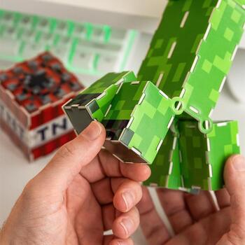 Paladone Minecraft Creeper Конструктор PP13952MCF, 50 деталей, 21.5см, официально лицензированный (PP13952MCF)