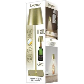 Beper Galda lampa P201UTP116, 5 V, 110 lm, IP44, regulējama baltā gaisma, 1 LED spuldze, zelta krāsa (P201UTP116)