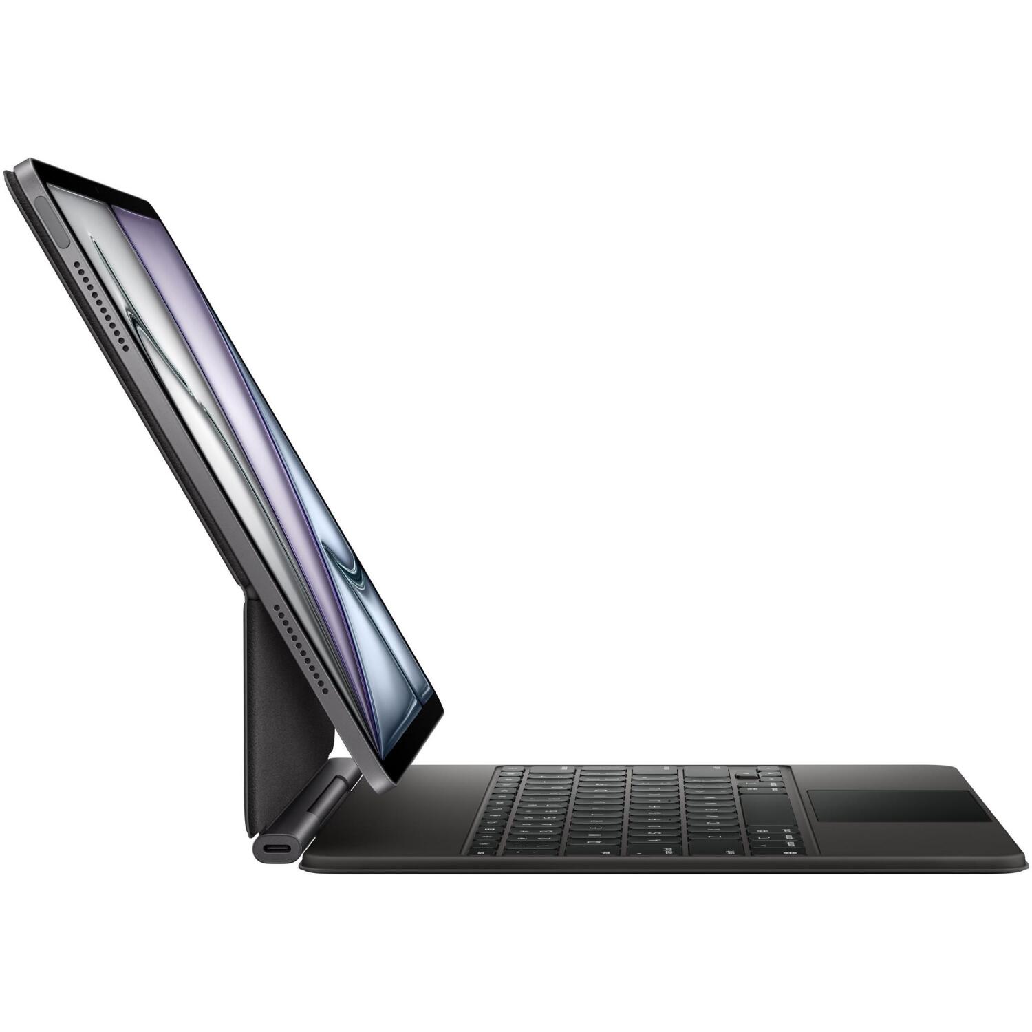 Apple Клавиатура для iPad Air 13 дюймов MGYY4Z/A, Apple Smart разъем, QWERTY, черный, с трекпадом, аккумулятор (MGYY4Z/A)