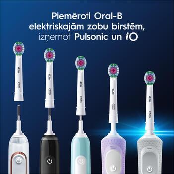Oral-B zobu birstes uzgaļi EB18pRX-2 3D, 2 gab, 3D White Pro, X formas sariņi, nolietojuma indikators (EB18pRX-2 3D)