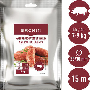 Browin Натуральные свиные оболочки 310609, 15м, 0.15кг, свиные оболочки (310609)