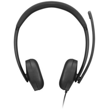 Lenovo проводная VoIP гарнитура 5000 4XD1R88995, 32Ω, 20-20kHz, -40dB, USB Type-A, USB Type-C, сертифицирована Microsoft Teams (4XD1R88995)