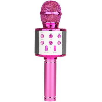 Manta MIC21-PKL rozā karaoke mikrofons, 5W, Bluetooth 5.0, MP3, micro SD, AUX, USB, balss modulācija, atbalss (MIC21-PKL)