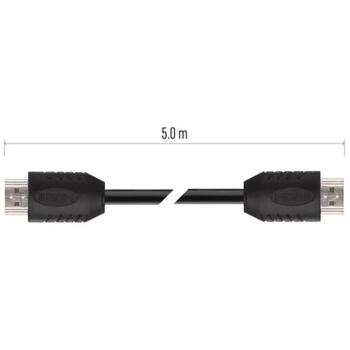 Emos Высокоскоростной HDMI 2.0 кабель A–A S10500, 5 м, 18 Гбит/с, 4K, Ethernet, ARC, поддержка 3D (S10500)