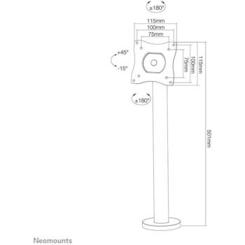 Neomounts monitors statīvs NS-DPOS100BLACK 10-32
