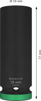 Trieciena uzgriežņatslēgām PRO IMPACT MUCIŅA BOSCH 2608003051 (2608003051)
