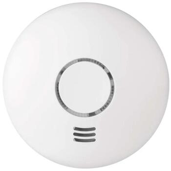 Emos Датчик дыма GS558 P56500, 35,5x120x120mm, 10 лет, 30-95% влажность, IP20, 2x1,5V AA, до 20m, -10 до +45°C (P56500)