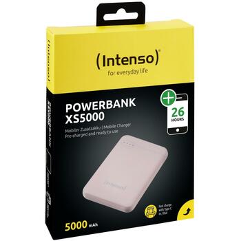Intenso Power Bank 7313523 5000 мАч, Li-Poly, 1x USB-A, 1x USB-C, 2.1 A, розовый (7313523)