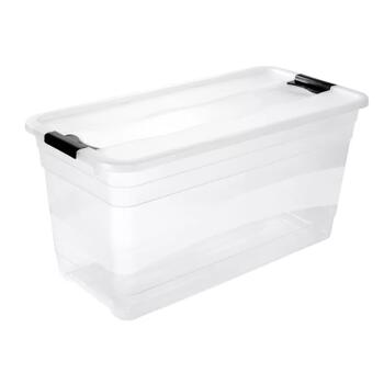 Коробка с крышкой Crystalbox Cornelia 79,5x39,5x40см 83л прозрачная 0610427001 Keeeper (0610427001)
