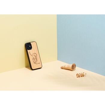 Man&Wood чехол M8571B, совместимый с Apple iPhone 12 mini, 5.4, дерево, поликарбонат, с изображением (M8571B)