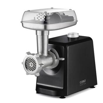 Caso Gaļas malšanas iekārta FW 2500 02874, 2500 W, 2 ātrumi, 2.5 kg/min, 3 nerūsējošā tērauda griešanas plāksnes, desu pildītājs (02874)