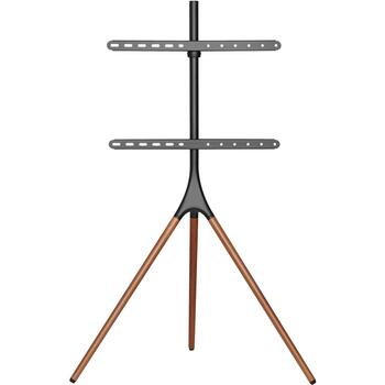 Sbox televizora kronšteins FS-1246F, 45-65, 32kg, 200x200, 600x400, uz grīdas, izliektiem ekrāniem, kabeļu pārvaldība (FS-1246F)