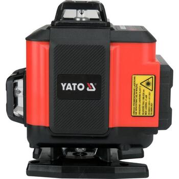 Yato Лазерный уровень YT-30424, 30 м, ±2 мм/10 м, ±3°, 508-530 нм, ≤1 мВт, класс 2, IP54, 3600 мАч, 3,7 В, 3 ч, от -10 до +40 °C (YT-30424)