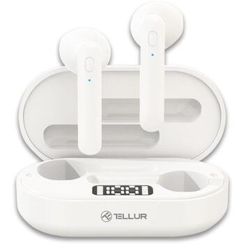 Tellur Беспроводные наушники TLL511411, 44г, белые, Bluetooth 5.0, 2.5ч время воспроизведения, 300mAh зарядный кейс (TLL511411)