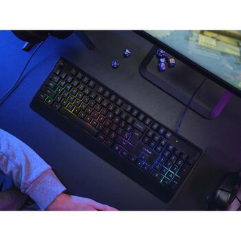 Trust klaviatūra un pele GXT 792 QUADROX 25155, 4 produkti, 6400 DPI, LED apgaismojums, melna krāsa (25155)