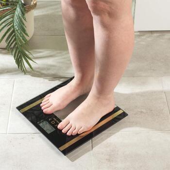 Salter Vannas istabas svari SA00550BGCFAS, 150kg, 8 lietotāju atmiņa, sportista režīms, stikls (SA00550BGCFAS)