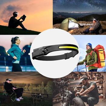 Denver Pieres lukturis 117270000000, 300 lm, 100m, IPX4, 1200 mAh, 5 režīmi, USB-C uzlāde (117270000000)