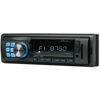 Muse Автомагнитола M-195BT, 4x40Вт, FM 18, ЖК-дисплей, Bluetooth, MP3, USB, SD/MMC, AUX, RCA, 1DIN (M-195BT)