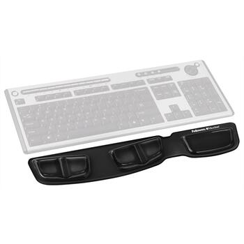 Fellowes Klaviatūras Palmu Atbalsts 9182801, 46.4cm, 8.6cm, 1.6cm, melns, klaviatūras aksesuāri (9182801)