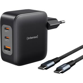 Intenso Strāvas adapteris 7810010, 100W, 120-140V, 21V, 50/60Hz, 3 ierīču uzlāde, melns (7810010)