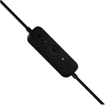 Logitech H570E 981-001431, гарнитура, проводная, 30мм, 32Ом, 1.9м, черный, шумоподавление (981-001431)