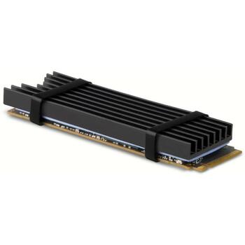 Axagon M.2 охладитель CLR-M2L6, 2280, 6 мм, черный, пассивный радиатор, 2 термопрокладки в комплекте (CLR-M2L6)