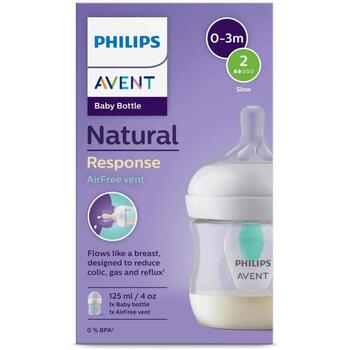 Philips Avent Natural Response pretkoliku pudelīte SCY670/01, 125 ml, 0m+, silikona knupītis, AirFree vārsts, nesatur BPA (SCY670/01)
