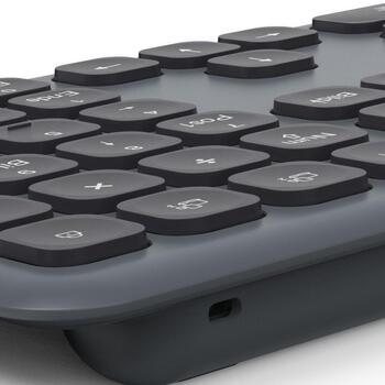 Hama беспроводной комплект клавиатуры и мыши U8173065, USB, 10 м, 800-1600 dpi, батарейки AAA, серый, черный (U8173065)