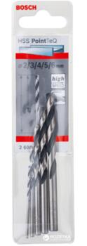 Urbju komplekts metālam, 5 PointTeQ, 5gab. 2/3/4/5/6 mm, 2608577345, BOSCH (2608577345)