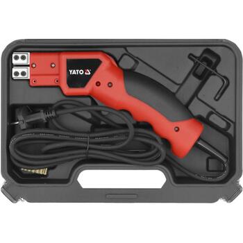 Yato EPS термонож YT-82191, 150W, 230V AC, 50Hz, 500°C, 150мм, 200мм, класс II, IPX0, LED индикаторы, выключатель, сменные лезвия (YT-82191)