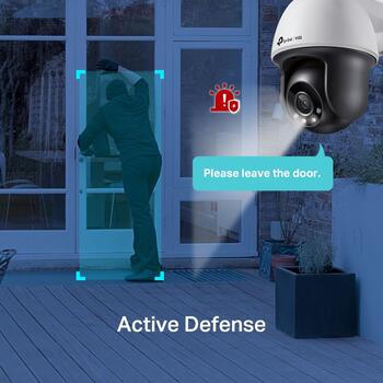 VIGI 4MP уличная цветная Wi-Fi Pan Tilt сетевую камеру, TP-Link, VIGI C540-W, 4 MP, 4 мм, IP66, H.265+/H.265/H.264+/H.264 (VIGIC540-W(4MM))