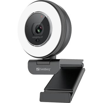 Sandberg Streamer USB веб-камера Pro Elite 134-39, 2560x1440, 60fps, USB 2.0, 2m, черный, автофокус, встроенный микрофон (134-39)