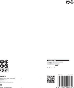 C470 smilšpapīra diski, 150 mm, G400, 5 gab., ātrai krāsas un koka slīpēšanai, 2608900821, BOSCH (2608900821)