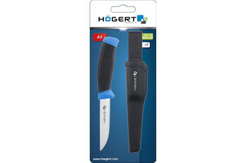 Hogert Universālais nazis HT4C652, 100mm, nerūsējošā tērauda asmens, 2-daļu rokturis, ergonomisks rokturis, holsteris (HT4C652)