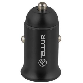 Tellur Auto lādētājs TLL151251, 60W, 3A, USB Type-C, ātrā uzlāde, melns (TLL151251)
