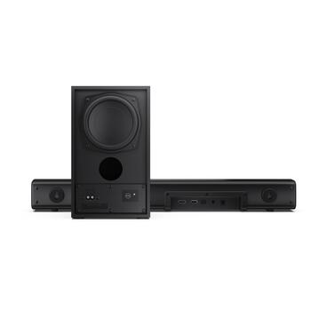 Sharp Компактная 2.1 Звуковая панель с беспроводным сабвуфером HT-SBW121, 240 Вт, Bluetooth, беспроводное соединение, черный (HT-SBW121)